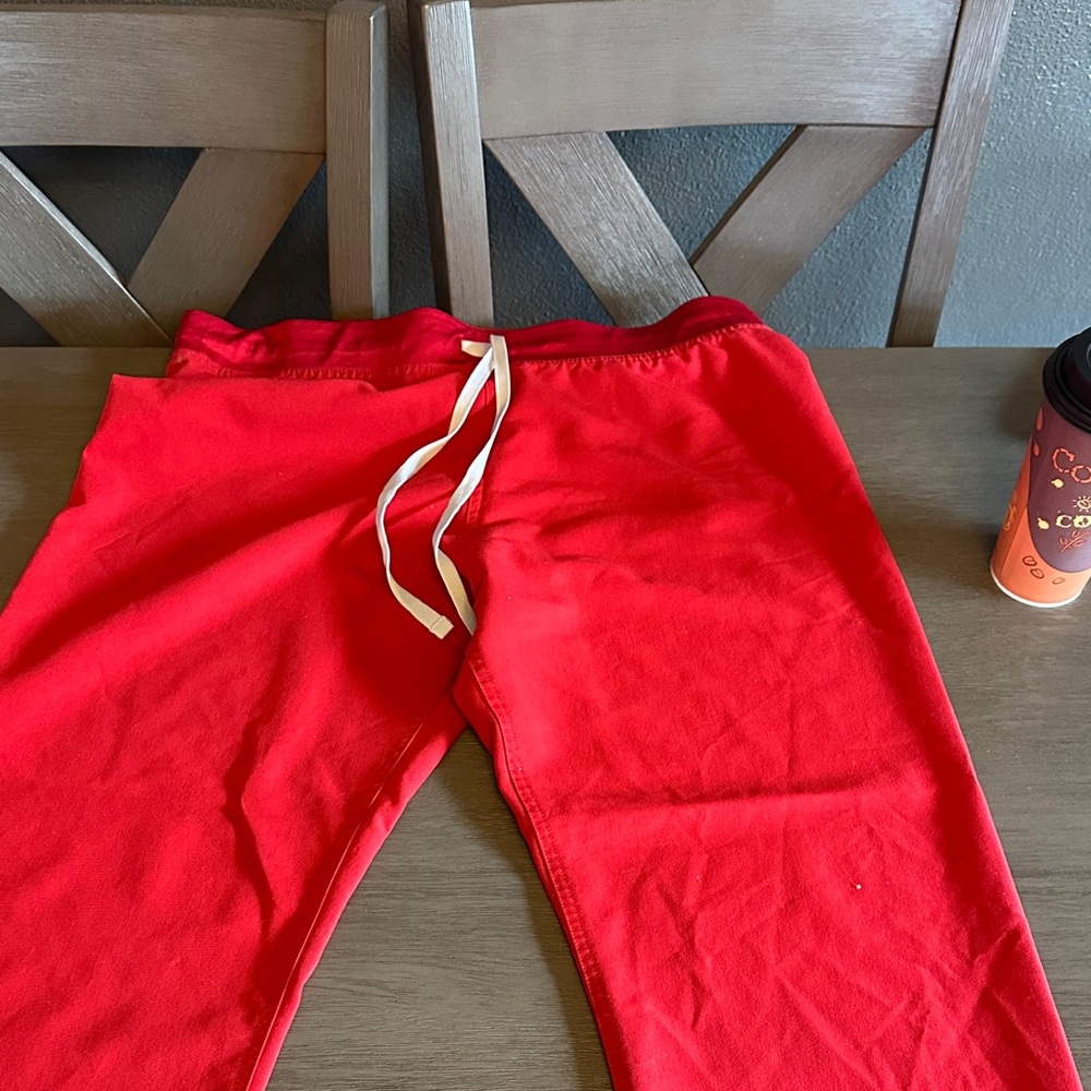 Figs Kids Red Sweatpants